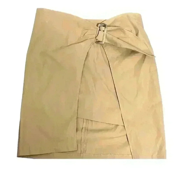 En Saison Wrap Tan Skirt - Picture 2 of 8